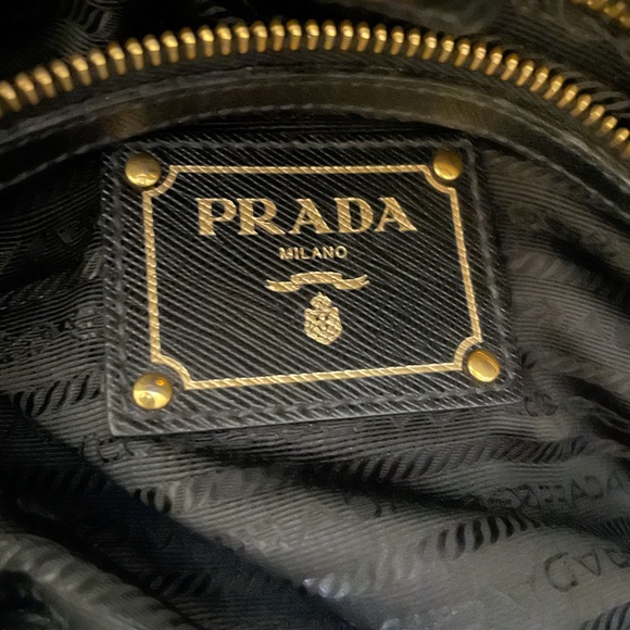 Prada Black Nylon Bauletto Handbag - Picture 5 of 13